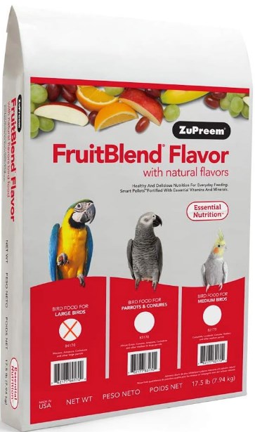 17.5 ZuPreem Large Fruit Blend Pellets