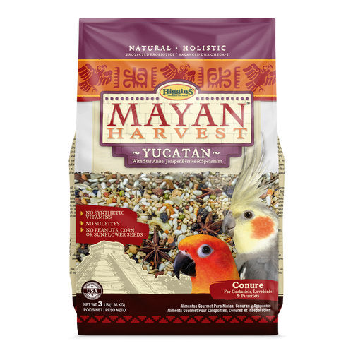 20 lbs. Higgins Mayan Harvest Yucatan Blend Small Hookbill