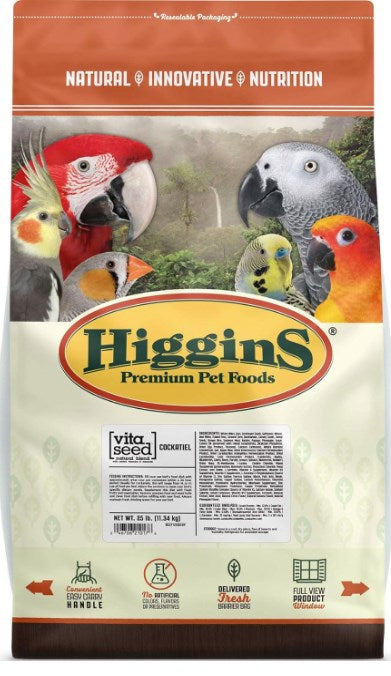 25 lbs Higgins Vita Cockatiel
